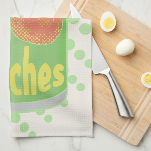 Ik heb perziken van Tin fruit Theedoek (Quarter Fold)