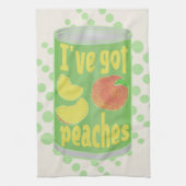 Ik heb perziken van Tin fruit Theedoek (Verticaal)