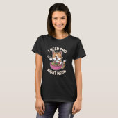 Ik heb Pho Nodig, Nu, Grappige Kat Noedels T-shirt (Voorkant volledig)