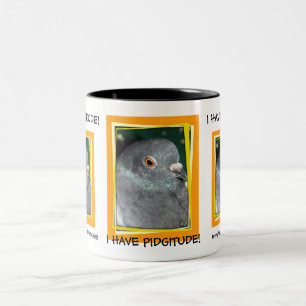 IK HEB PIDGITUDE! mok door PIGEON PARADISE!