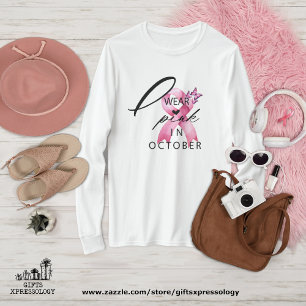 Ik heb Pink Draag in Oktober Breast Cancer Awarene T-shirt