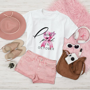 Ik heb Pink Draag in Oktober Breast Cancer Awarene T-shirt