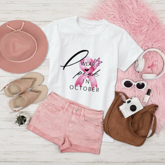 Ik heb Pink Draag in Oktober Breast Cancer Awarene T-shirt