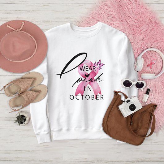Ik heb Pink Draag in Oktober Breast Cancer Awarene Trui