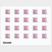 Ik heb Pink Draag voor de Survivors Sticker (Vel)