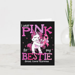 Ik heb Pink Draag voor mijn Bestie Shirt Borstkank Kaart
