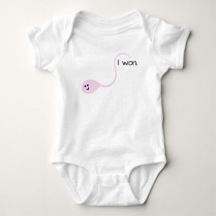 Ik heb Pink Funny Baby T-shirt gewonnen