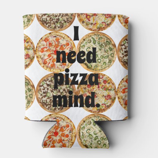 Ik heb pizza geest nodig. blikjeskoeler (Achterkant)