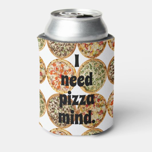 Ik heb pizza geest nodig. blikjeskoeler (Blikje Achterkant)