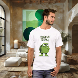 Ik heb plannen met mijn bank grappige schildpad ka t-shirt