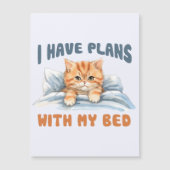 Ik heb plannen met mijn bed - Gezellige Oranje kat (Voorkant)