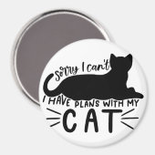 Ik heb plannen met mijn kat magneet (Voorkant / Achterkant)