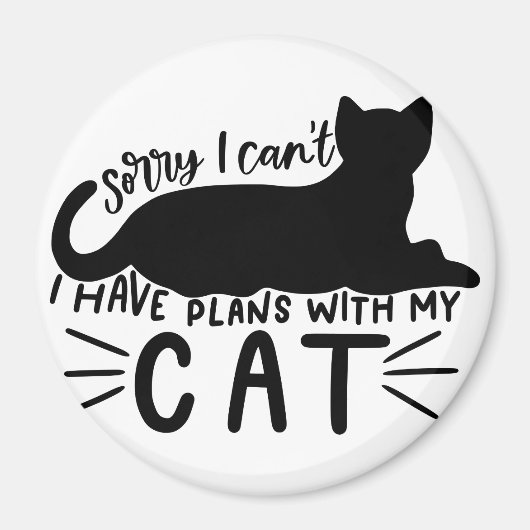 Ik heb plannen met mijn kat magneet (Voorkant)