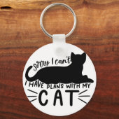 Ik heb plannen met mijn kat sleutelhanger (Voorkant)