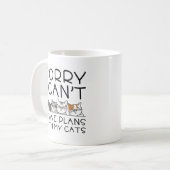 Ik heb plannen met mijn katten koffiemok (Voorkant links)