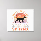 Ik heb plannen met mijn Sphynx kat Canvas Afdruk (Voorkant)