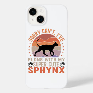 Ik heb plannen met mijn Sphynx kat Case-Mate iPhone 14 Hoesje