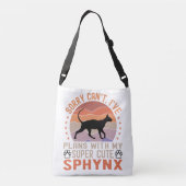 Ik heb plannen met mijn Sphynx kat Crossbody Tas (Achterkant)