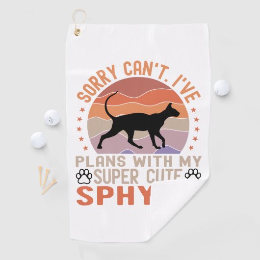 Ik heb plannen met mijn Sphynx kat Golfhanddoek (Insitu)