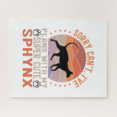 Ik heb plannen met mijn Sphynx kat Legpuzzel (Horizontaal)