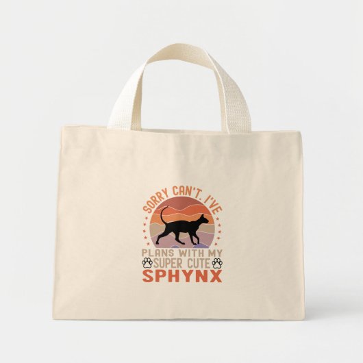 Ik heb plannen met mijn Sphynx kat Mini Tote Bag (Voorkant)