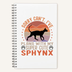 Ik heb plannen met mijn Sphynx kat Notitieboek