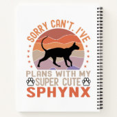 Ik heb plannen met mijn Sphynx kat Notitieboek (Achterkant)