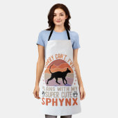 Ik heb plannen met mijn Sphynx kat Schort (Gedragen)