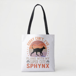 Ik heb plannen met mijn Sphynx kat Tote Bag
