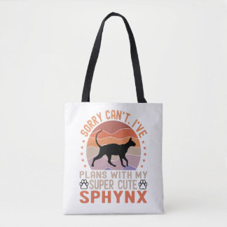 Ik heb plannen met mijn Sphynx kat Tote Bag