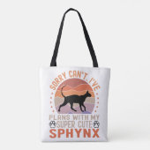 Ik heb plannen met mijn Sphynx kat Tote Bag (Achterkant)