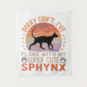 Ik heb plannen met mijn Sphynx kat Wandkleed (Voorkant)
