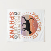 Ik heb plannen met mijn Sphynx kat Wandkleed (Voorkant (horizontaal))