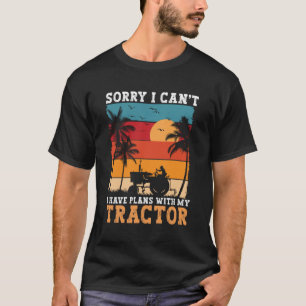 Ik heb plannen met mijn tractor Farming Grappige B T-shirt
