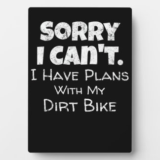 Ik heb plannen met mijn vuile bike Gift Fotoplaat