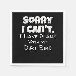 Ik heb plannen met mijn vuile bike Gift Servet