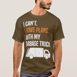 Ik heb plannen met mijn vuilniswagen - recyclingwa t-shirt