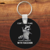 Ik heb plannen met wasbeer Mannen vrouwen Kind Fun Sleutelhanger (Voorkant)