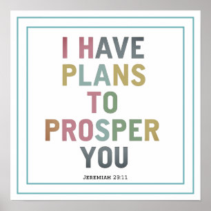 Ik Heb Plannen Om Je Te Doen Voorspoeden Jeremia 2 Poster