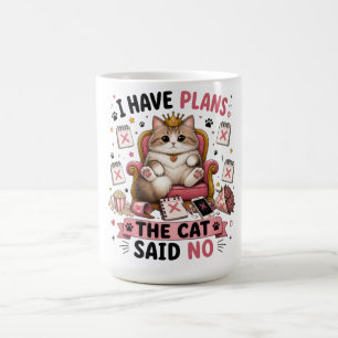 Ik Heb Plannen zei De Kat Nee Grappige Kat Koffiemok