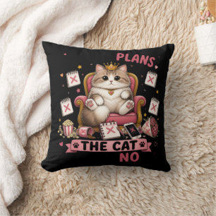 Ik Heb Plannen zei De Kat Nee Grappige Kat Kussen