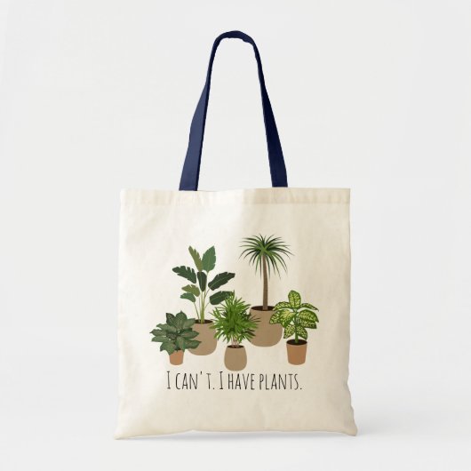 Ik heb Planten Funny Planten Lover Canvas tas (Voorkant)