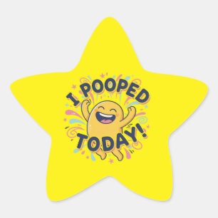 IK HEB POEP GEDROPT Vandaag - ster stickers