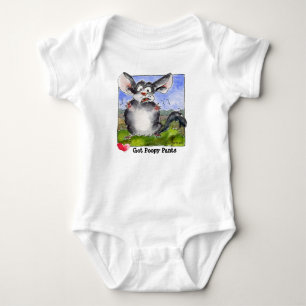 Ik heb Poopy Pants Cartoon Funny Baby Romper