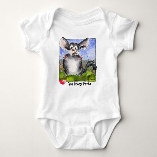 Ik heb Poopy Pants Cartoon Funny Baby Romper (Voorkant)