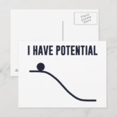 Ik heb potentiële energie briefkaart (Voorkant / Achterkant)