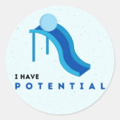 'Ik heb potentiële' Stickers (Voorkant)