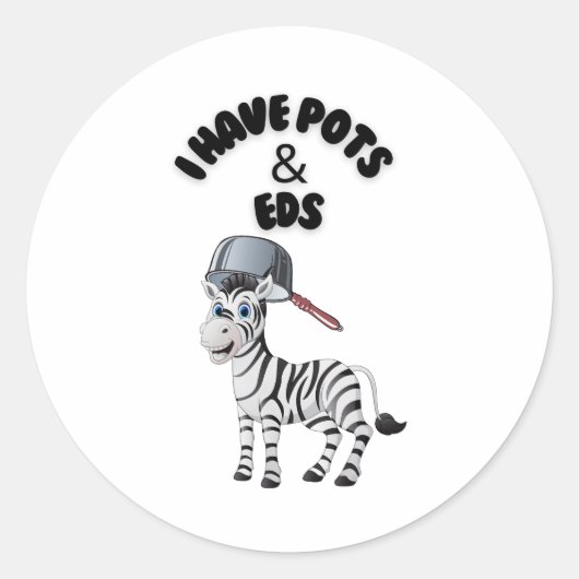 IK HEB POTS & EDS RONDE STICKER (Voorkant)