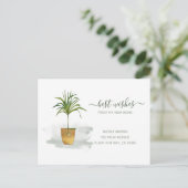 Ik heb Potted Palm Plant bewegende aankondiging ve Briefkaart (Staand voorkant)