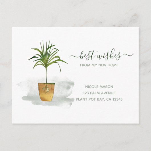 Ik heb Potted Palm Plant bewegende aankondiging ve Briefkaart (Voorkant)